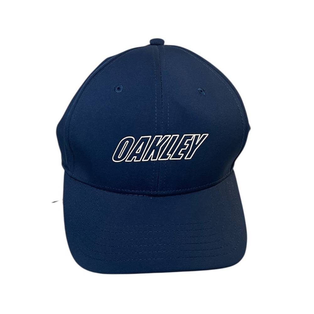 NWT 6 Panel Oakley Waved Hat Cap Dark Blue L/XL